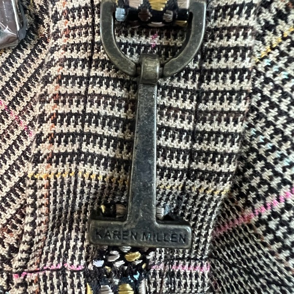 Karen Millen Houndstooth pencil skirt with bronze hardware - Picture 5 of 7